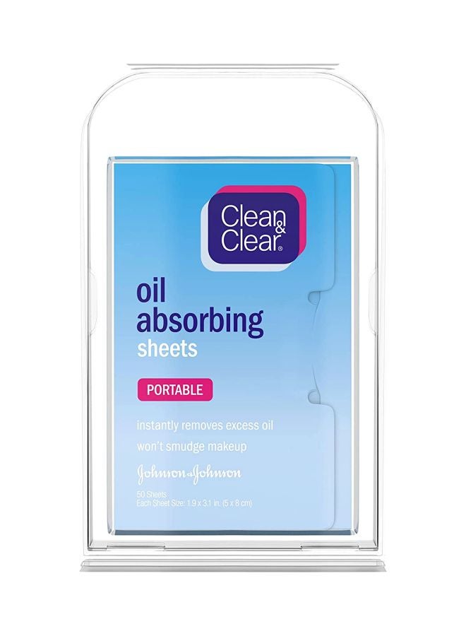 Clean & Clear 50-Piece Oil Absorbing Sheet White - Image 1