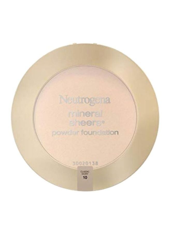 نيوتروجينا بودرة كريم أساس مضغوطة مانيرال شيرز حزمة من قطعتين عاجي كلاسيكي 10 - Image 1