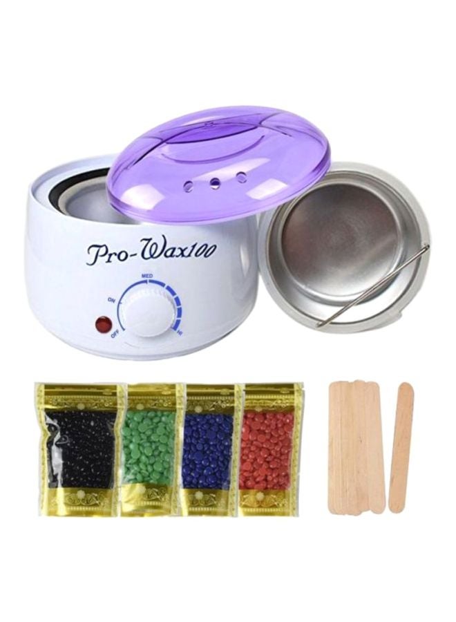 برو واكس 100 جهاز تسخين كهربائي إحترافي لشمع إزالة الشعر أبيض/أرجواني - Image 1