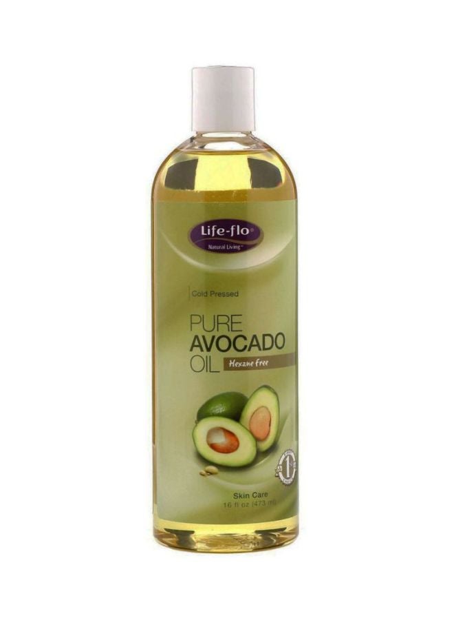 Life-flo Natural Living Cold Pressed Pure Avocado Oil 473ml  - Image 1