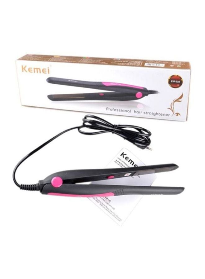 Kemei Professional Hair Straightener Black/Pink  - Image 2