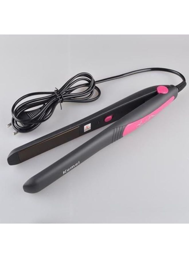 Kemei Professional Hair Straightener Black/Pink  - Image 3
