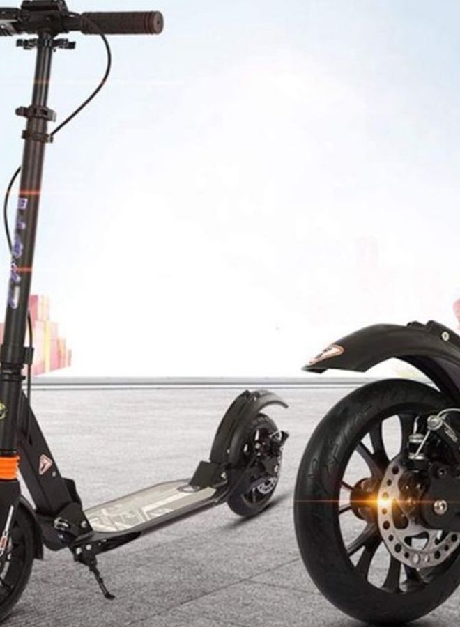 Cool Baby - 2-Wheel Double Shock Folding Scooter ‎‎‎And  Adjustable Handlebar(Black) ‎‎‎95x14x108cm - Image 1
