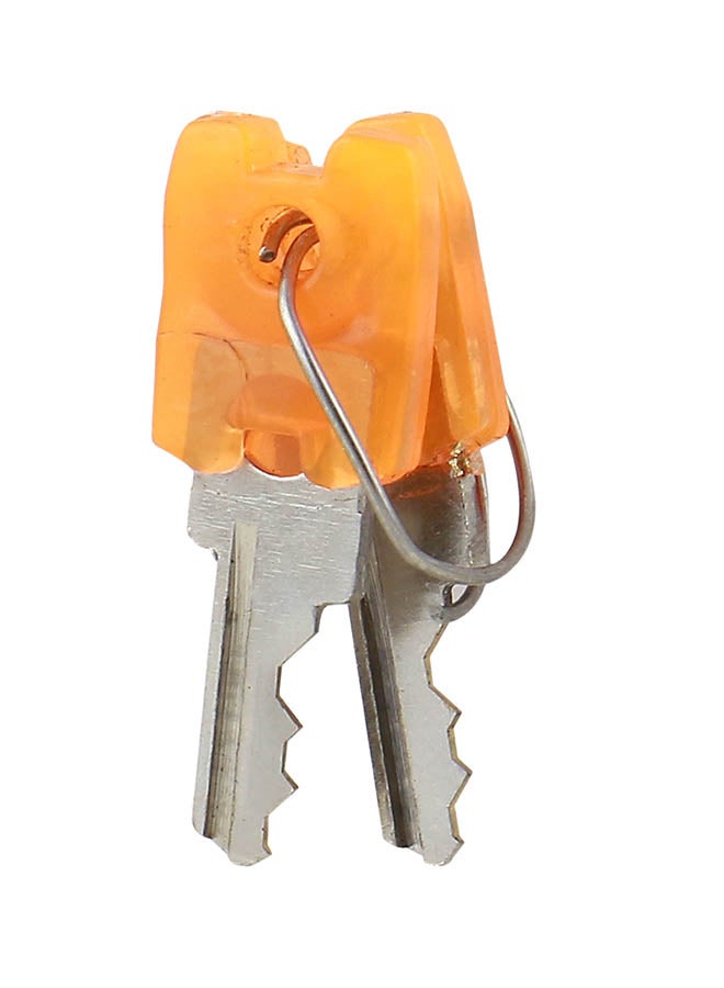 Blossom Alloy Luggage Lock Silver/Orange  - Image 3