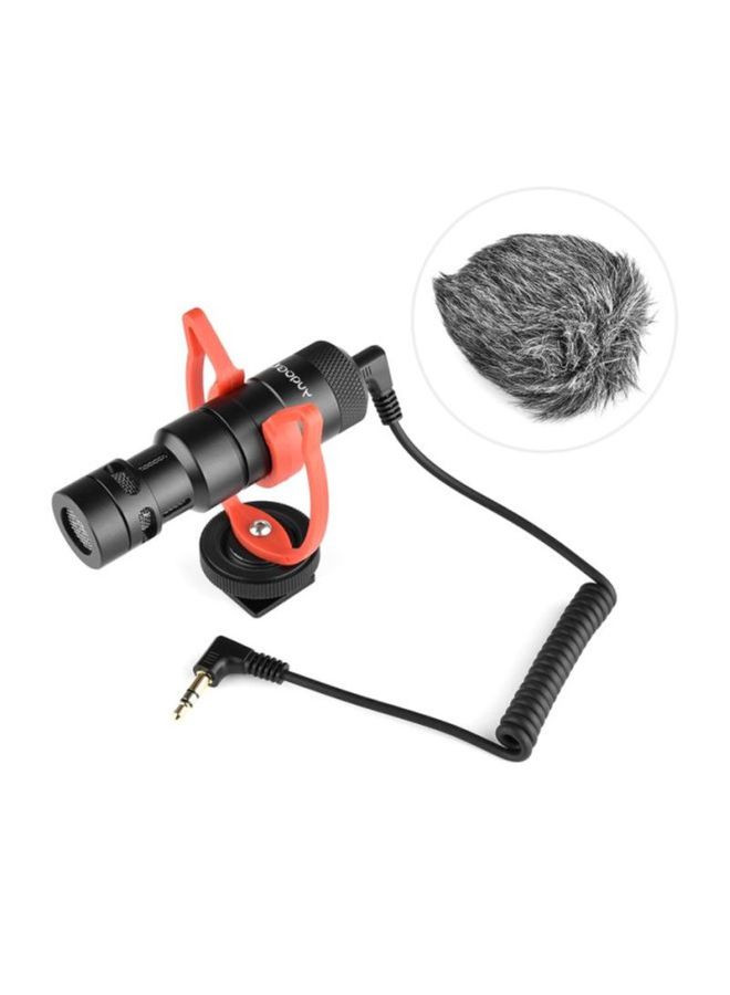 ANDOER Mini Recording Microphone With Windscreen LU-D8614 Black  - Image 3