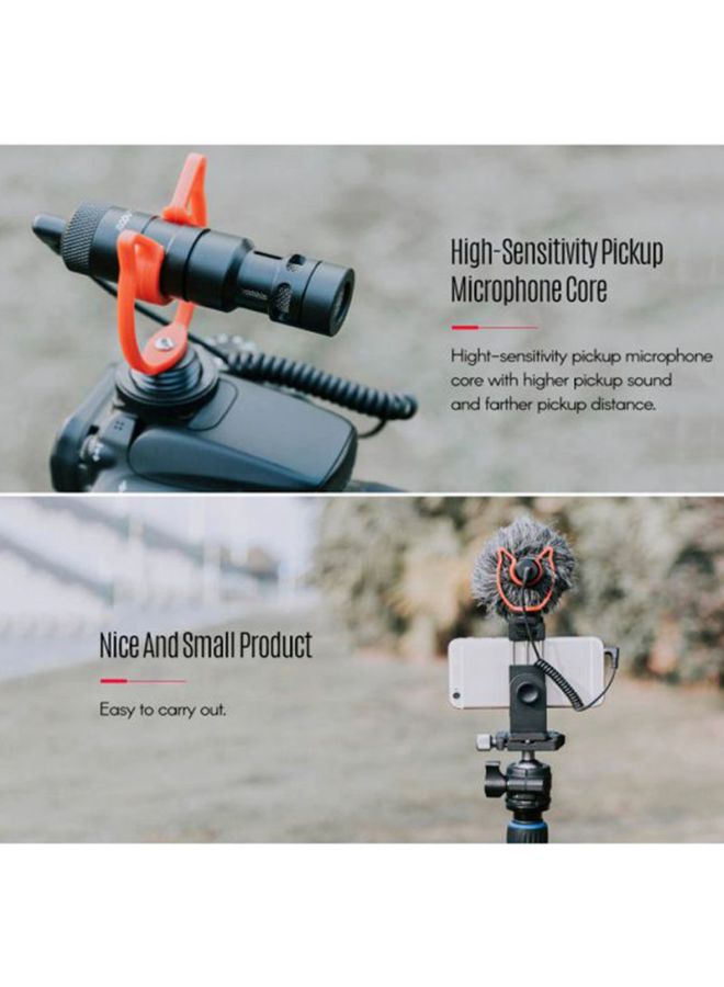 ANDOER Mini Recording Microphone With Windscreen LU-D8614 Black  - Image 5