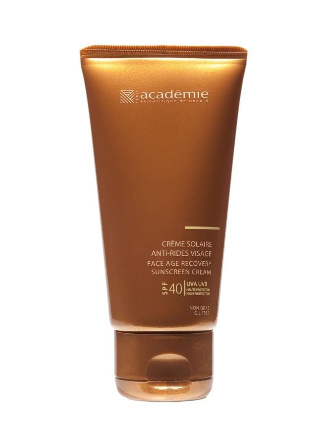 Academie - Face Age Recovery Sunscreen Cream SPF40 50ml - Image 1