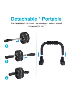 Rock Pow Enter Sports Ab Roller Wheel 7-in-1 For Men Women Abdominal Exercise 12.6 x 8.4 x 4.2 iinch 12.6 x 8.4 x 4.2 iinch  - Image 3