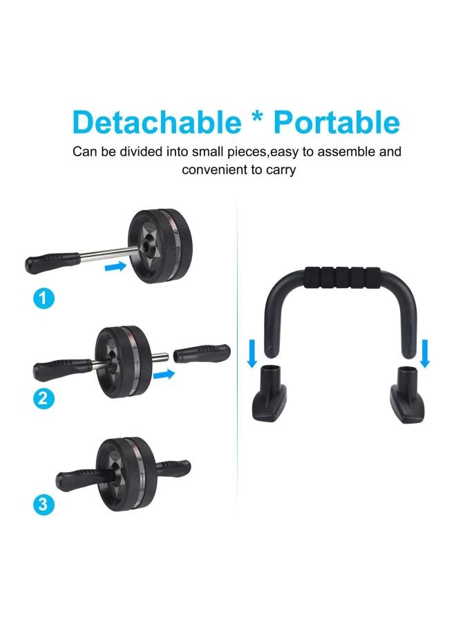 Rock Pow Enter Sports Ab Roller Wheel 7-in-1 For Men Women Abdominal Exercise 12.6 x 8.4 x 4.2 iinch 12.6 x 8.4 x 4.2 iinch - Image 3