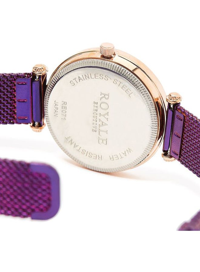 Royale - Girls' Executive Analog Watch RE071K - 32 mm - Purple - Image 1
