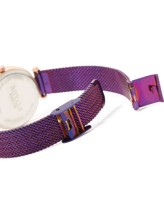 Royale - Girls' Executive Analog Watch RE071K - 32 mm - Purple - Image 1