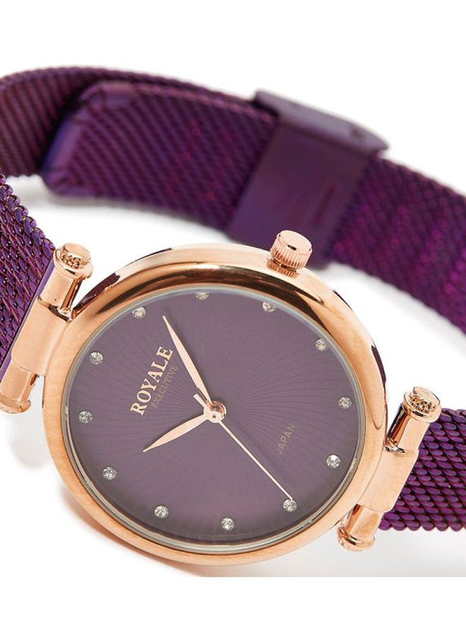 Royale - Girls' Executive Analog Watch RE071K - 32 mm - Purple - Image 1