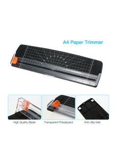 Aibecy Portable Paper Trimmer Black/Clear/Orange  - Image 4