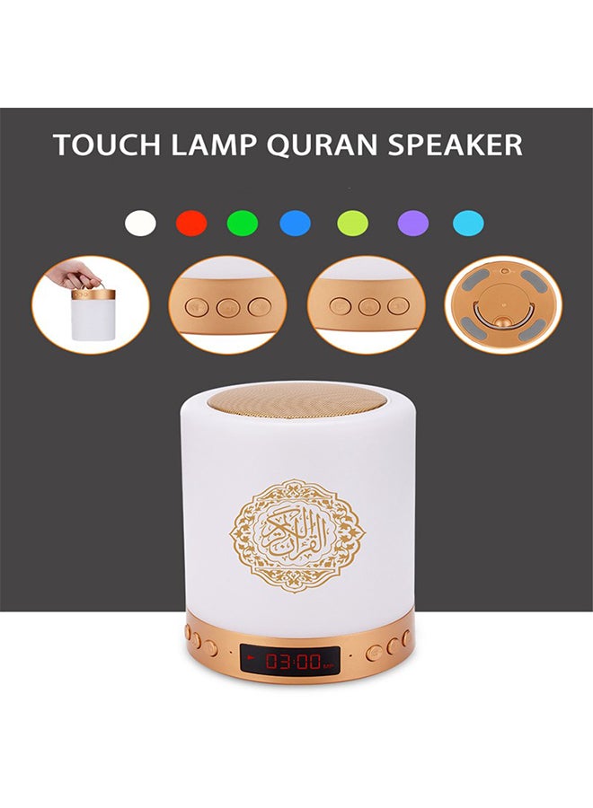 أتشز مكبر صوت بلوتوث مزود بمصباح LED للقرآن مع جهاز تحكم عن بعد متعدد الألوان  - Image 3