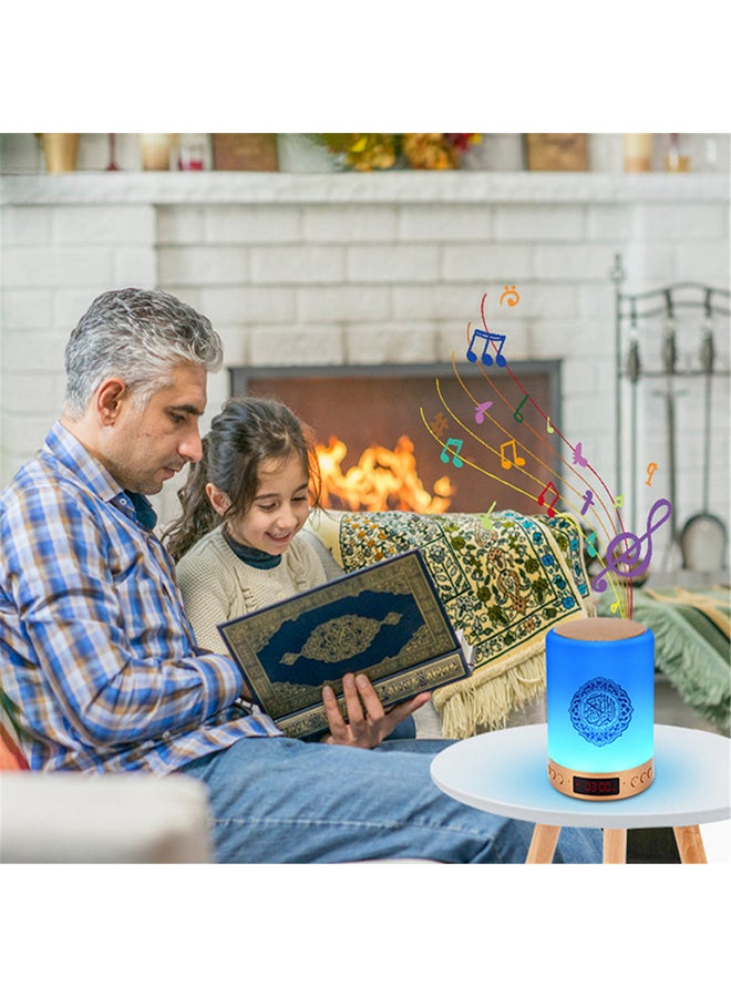 أتشز مكبر صوت بلوتوث مزود بمصباح LED للقرآن مع جهاز تحكم عن بعد متعدد الألوان  - Image 4