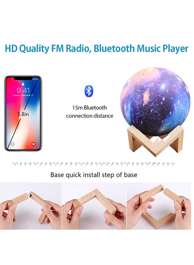 Moon Lamp Quran Speaker With Remote And USB Cable Multicolour - Image 2