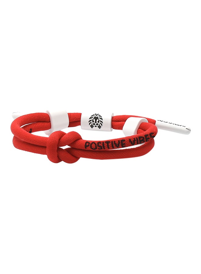 Positive Vibes Knotted Men Bracelet Free Size