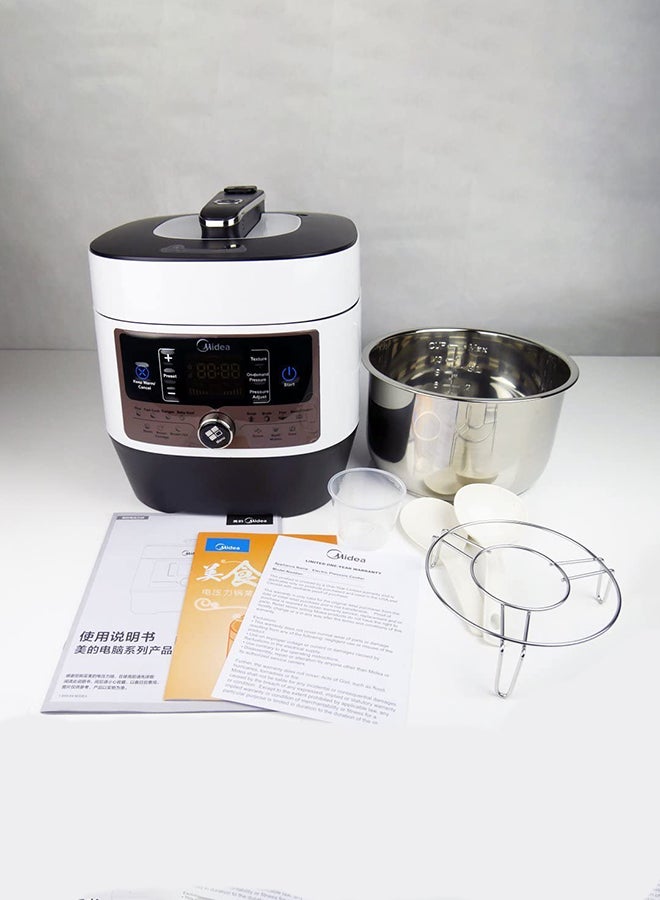 وعاء طهي بالضغط الكهربائي بقوة 1000 وات سعة 6 لتر 6 L 1000 W MYSS6062 أبيض/ أسود