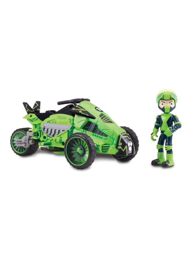 BEN 10 - Ben Action Figure And Transforming Omni Cycle Toy Set - Image 1
