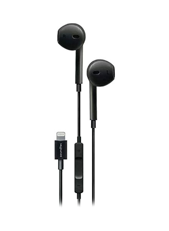 porodo Stereo Earphones With USB Connector Black - Image 1