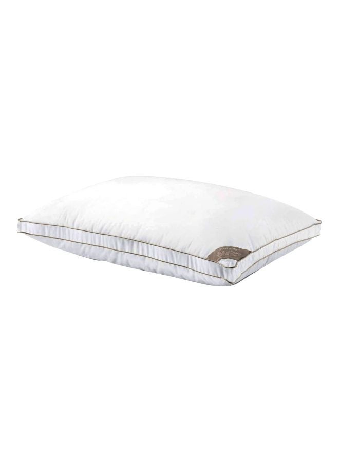 Brookstone - Biosense Luxe Down Bed Pillow cotton White Queen - Image 1