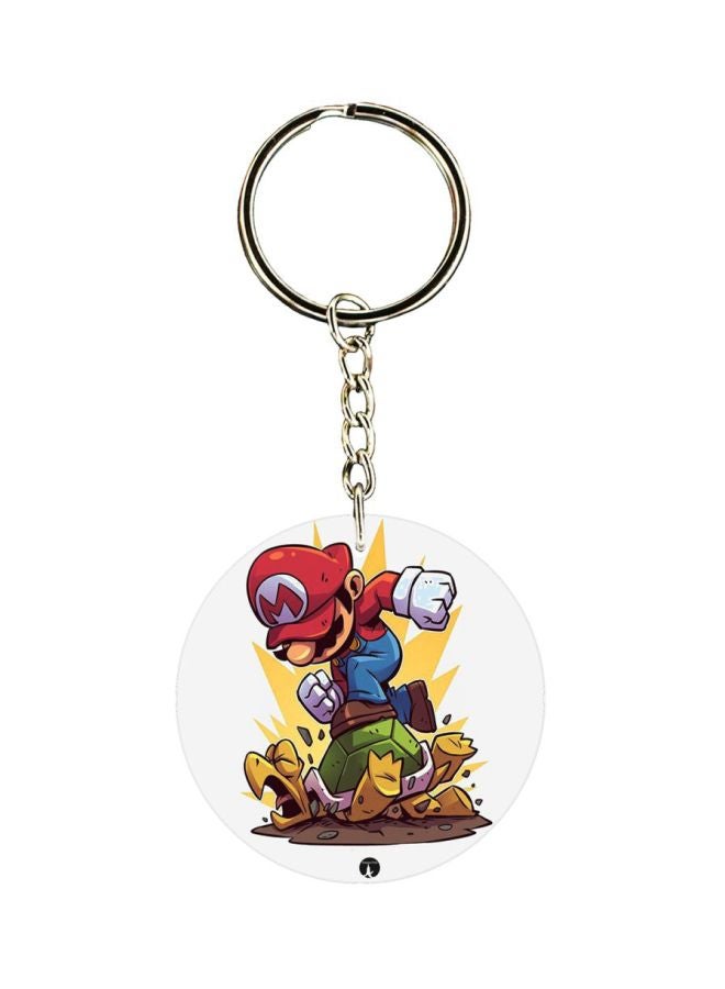 BP Super Mario Game Plastic Keychain