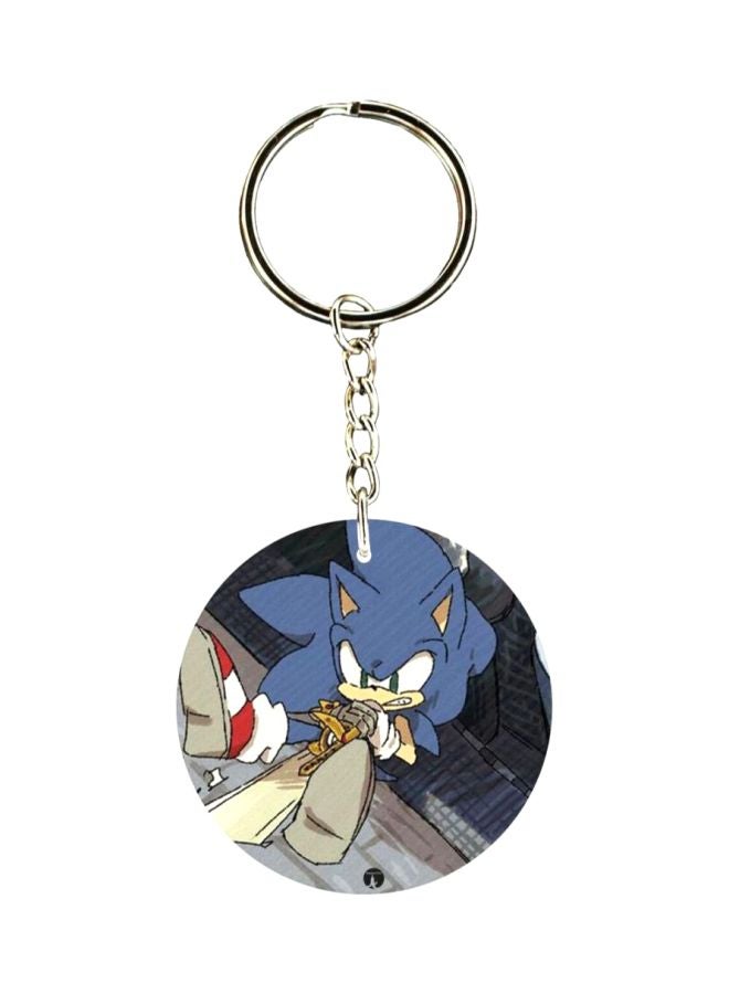 BP Sonic Printed Plastic Keychain