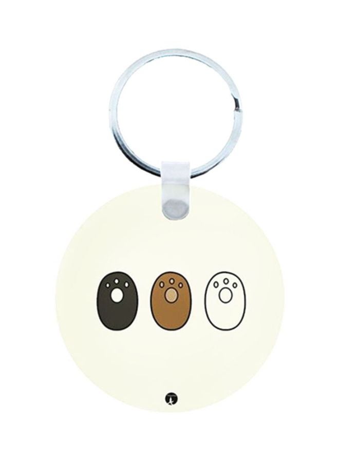 BP We Bare Bear Wooden Keychain