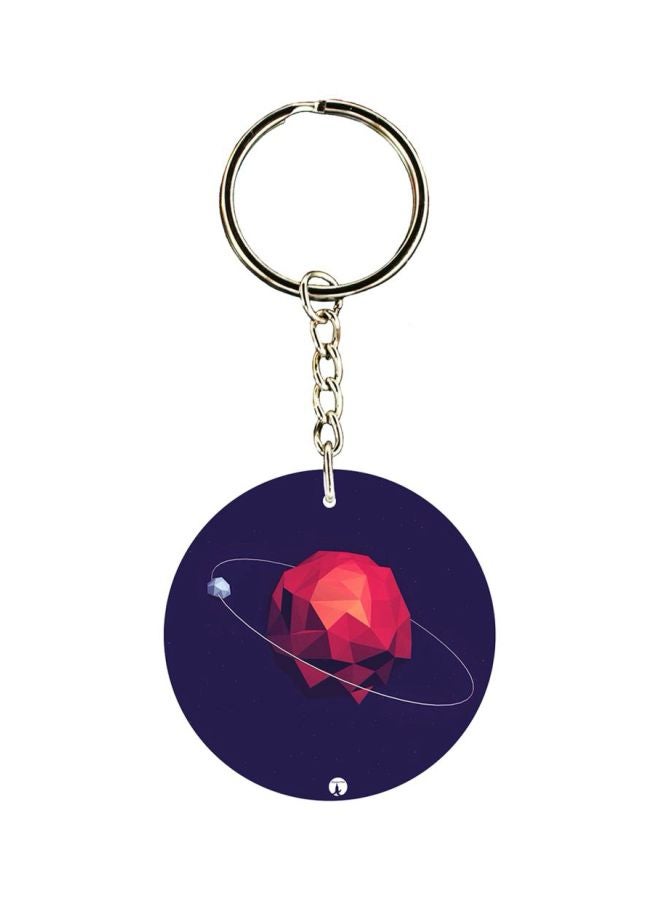 BP Planet Printed Plastic Keychain