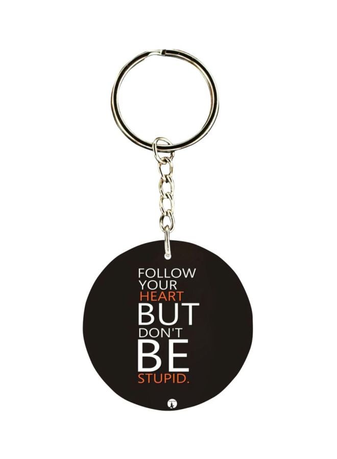 BP English Phrases Printed Plastic Keychain