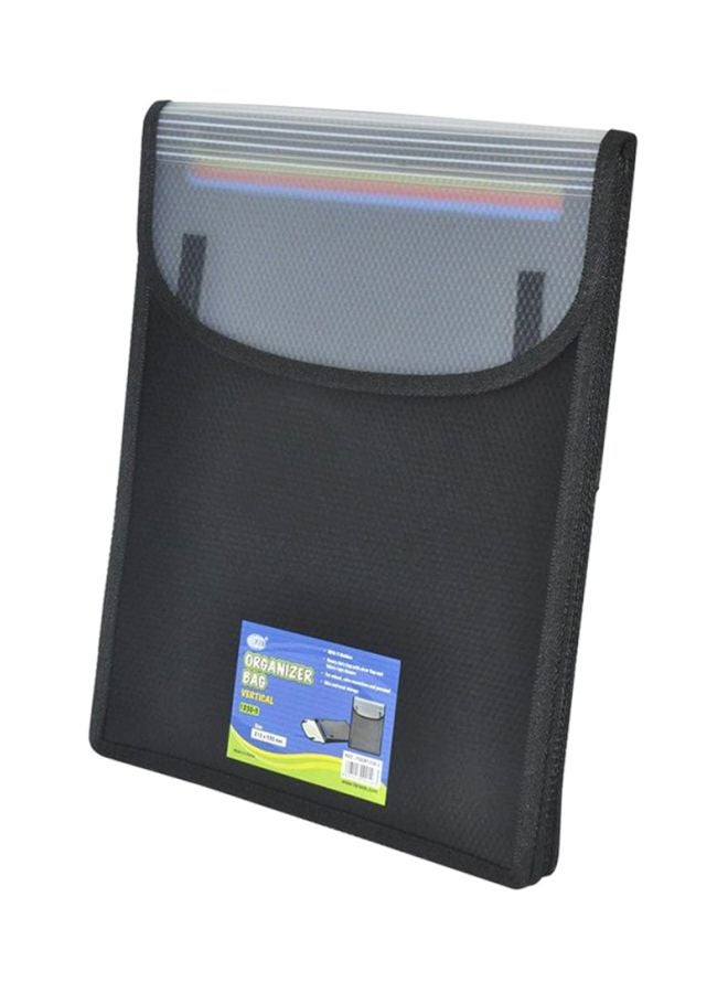 إف اي أس  حقيبة تنظيم بتصميم عمودي أسود - Image 2