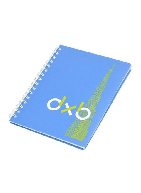 PP Softcover Micro Perforated Ruled Notebook With Scale Blue