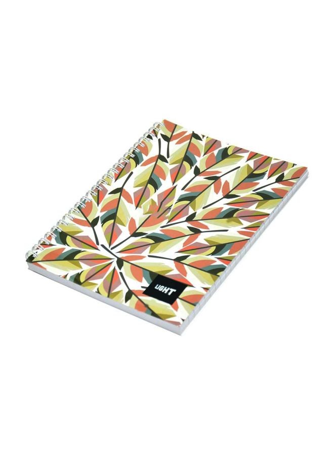 FIS 10-Piece Light A5 Spiral Soft Cover Notebook Set White/Green/Red - Image 2