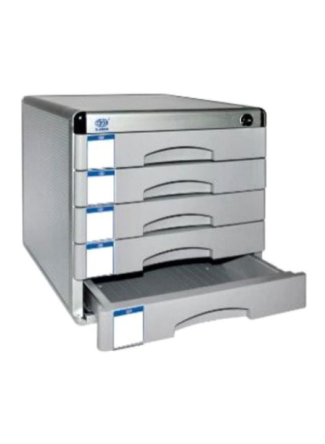 إف اي أس  خزانة ملفات بـ5 أدراج ومفتاح رمادي - Image 3