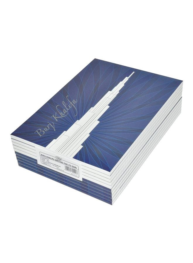 إف اي أس  ورق للكتابة مقاس A4، من 10 قطع أزرق/ أبيض - Image 1