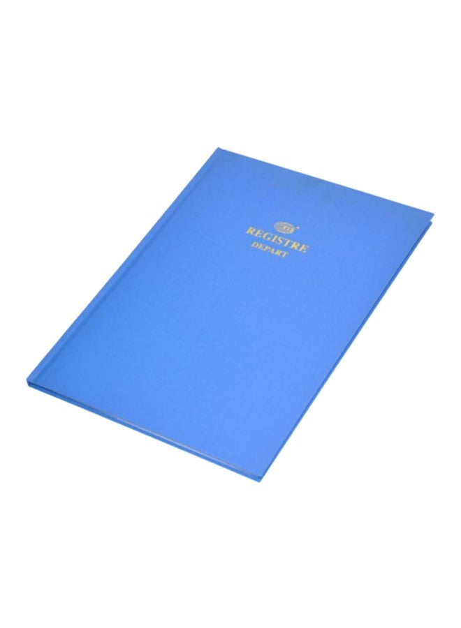 إف اي أس  دفتر تسجيل مصمم باللغة الفرنسية مقاس A4 أزرق - Image 1