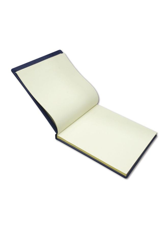 FIS Golden Book Livre D'or Notebook With Frame Gift Box And Gilding Blue  - Image 2