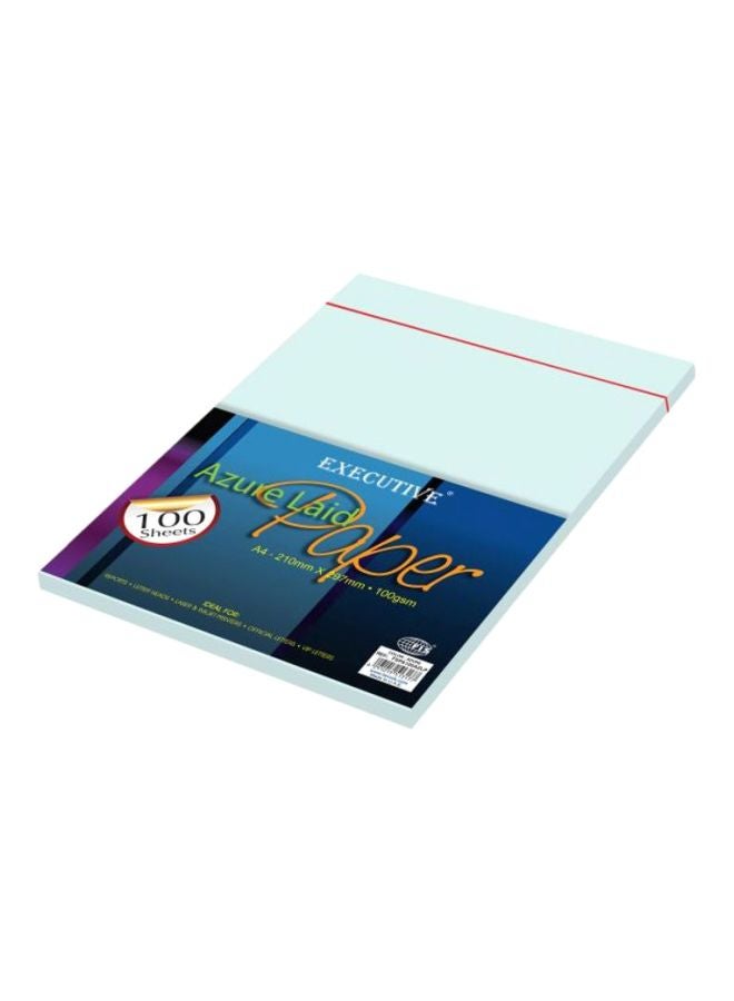 FIS 100-Piece A4 Executive Azure Laid Bond Paper  - Image 1