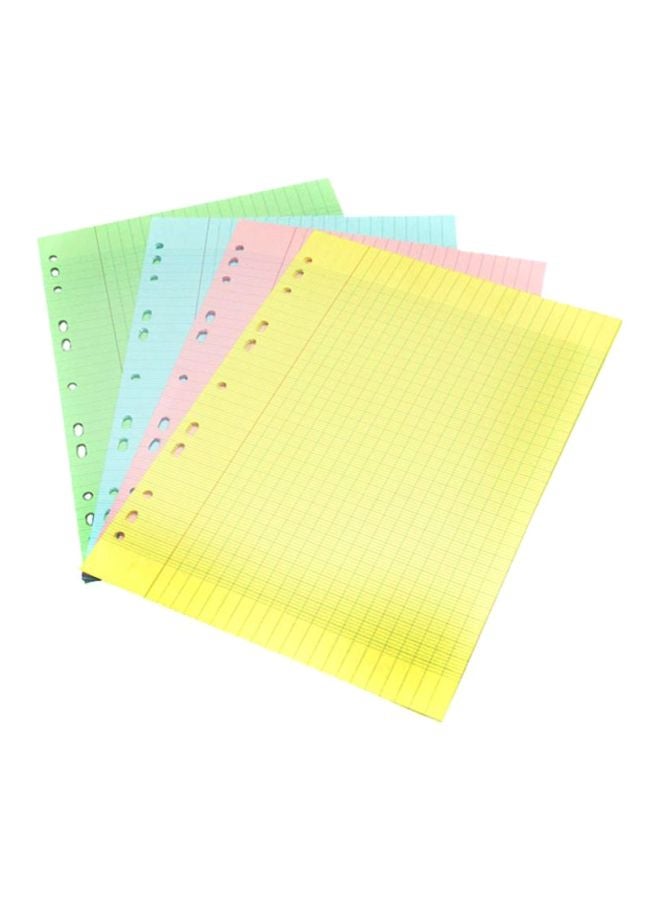 FIS 100-Piece French Ruled Colorured A4 Loose Paper Set  - Image 1