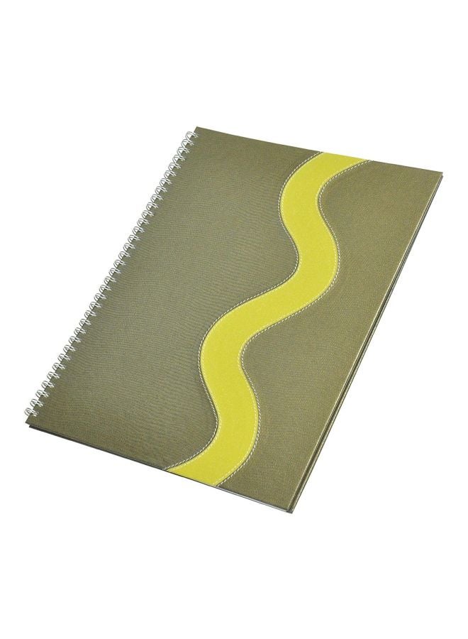 إف اي أس  دفتر ملاحظات بسلك وغلاف صلب مقاس A4 يحتوي على 40 صفحة أخضر/أصفر - Image 2
