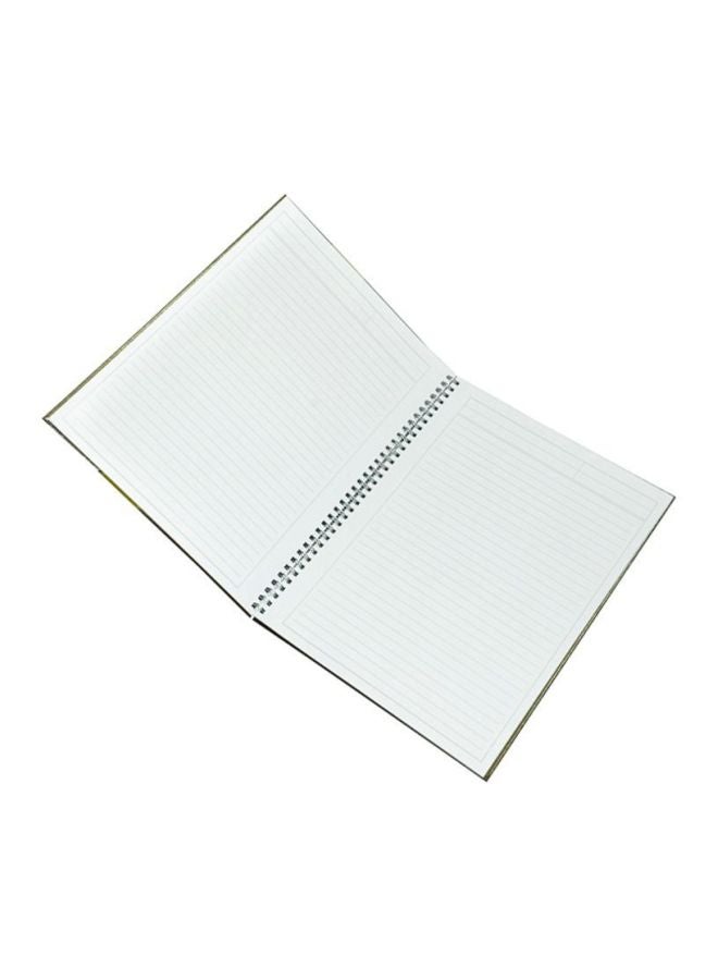 إف اي أس  دفتر ملاحظات بسلك وغلاف صلب مقاس A4 يحتوي على 40 صفحة أخضر/أصفر - Image 3