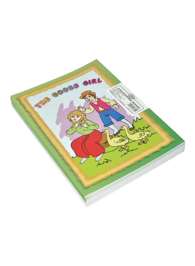 FIS 12-Piece The Goose Girl Coloring Book Set Multicolour - Image 1