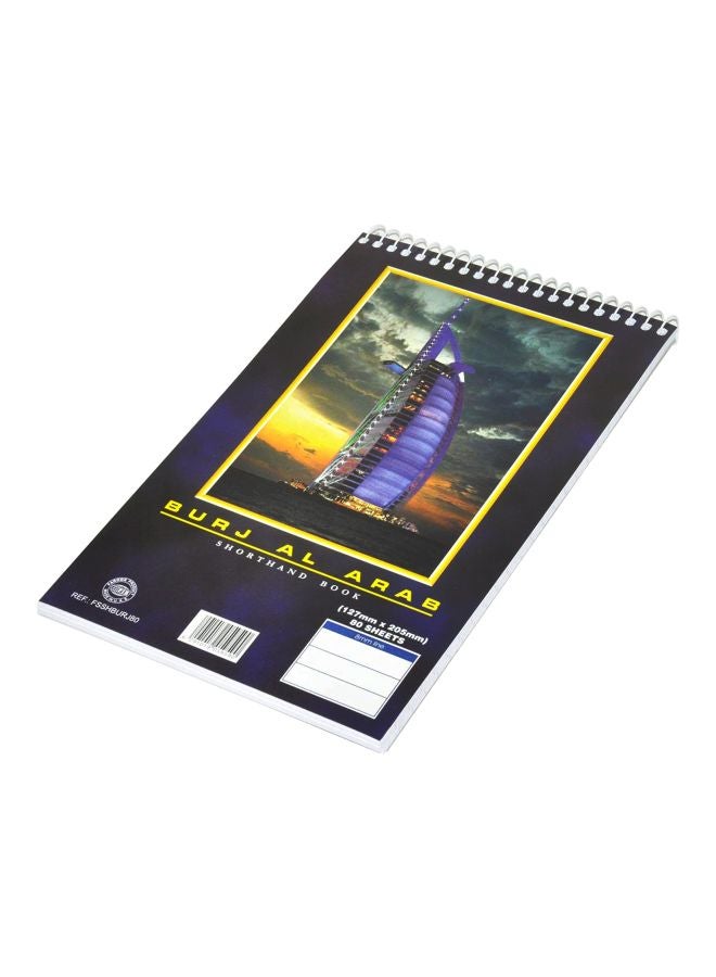 إف اي أس  مجموعة دفاتر ملاحظات بطبعة برج العرب للكتابة الاختزالية، من 12 قطعة أسود/ أصفر/ أزرق - Image 2