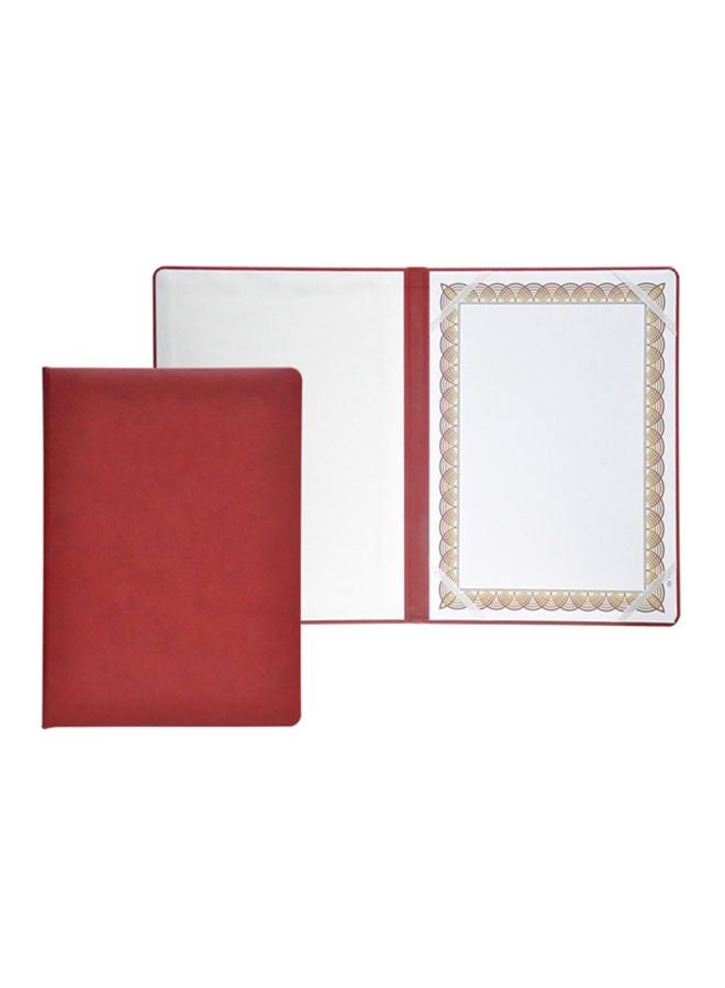 FIS Certificate Folder With Certificate And Gift Box Red/White - Image 1