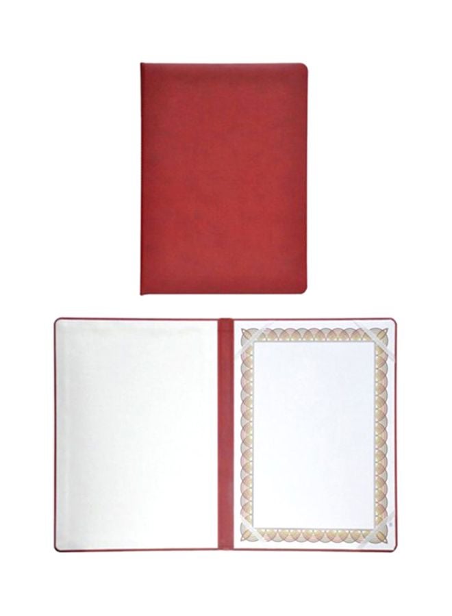 FIS Certificate Folder With Certificate And Gift Box Red/White - Image 2