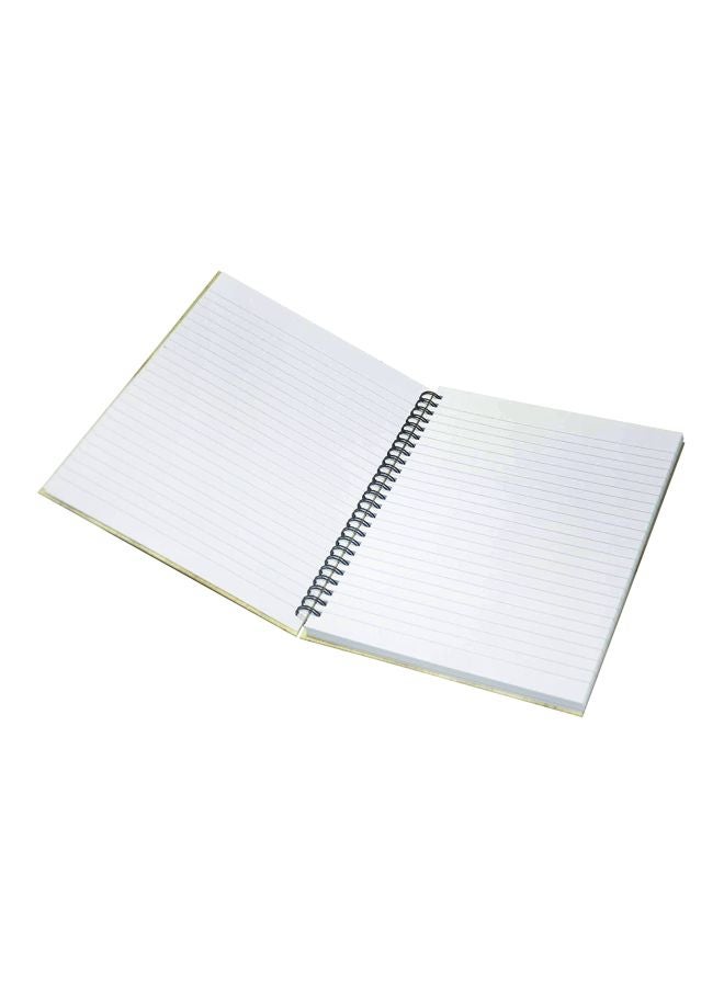 إف اي أس  مجموعة دفاتر ملاحظات بسلك وغلاف صلب تحتوي على 100 صفحة، مكونة من 5 قطع بيج / بني - Image 3