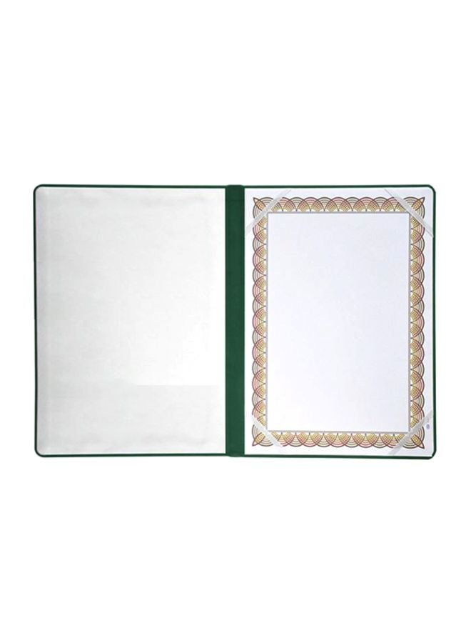 FIS - Certificate Folder With Gift Box Green/White - Image 1