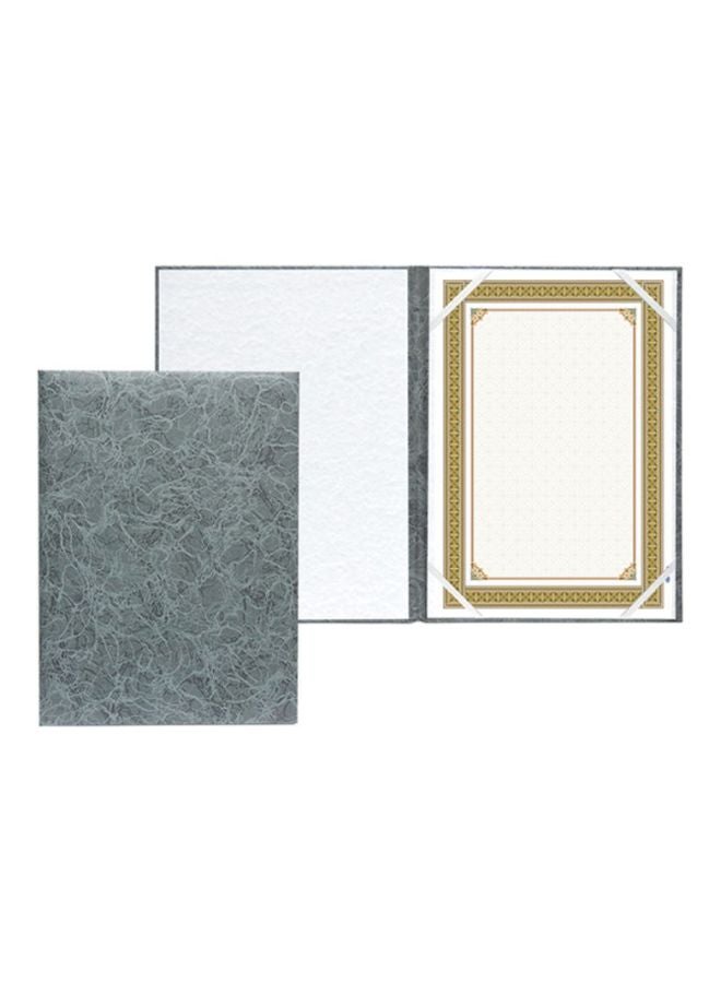 FIS A4 Certificate Folder With Certificate Grey/White - Image 2