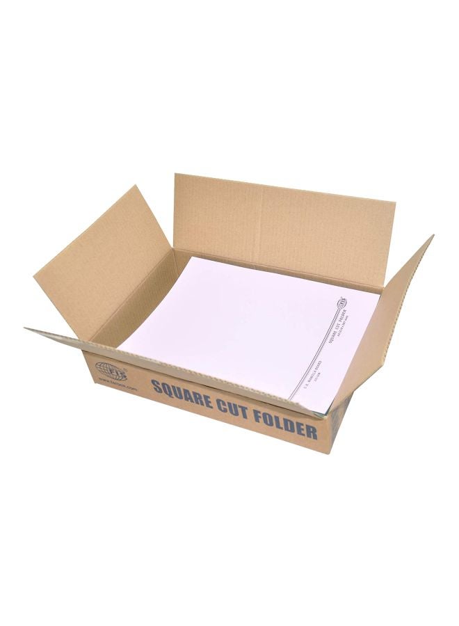 FIS 100-Piece Square Cut Folders Without Fastener Set Purple/Black - Image 3