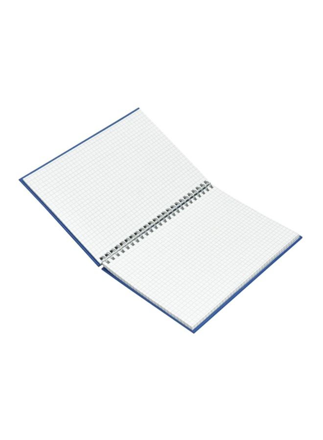 2-Quire Spiral Manuscript Book, 96 Pages Blue